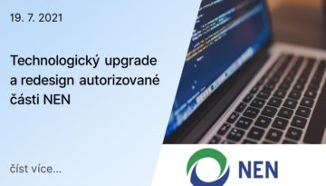 Autorizovaná část NEN v novém kabátě i technologii